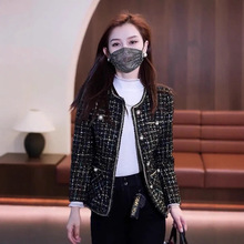 春秋新款小香风外套女大码时尚妈妈装洋气高档显瘦减龄中老年女装