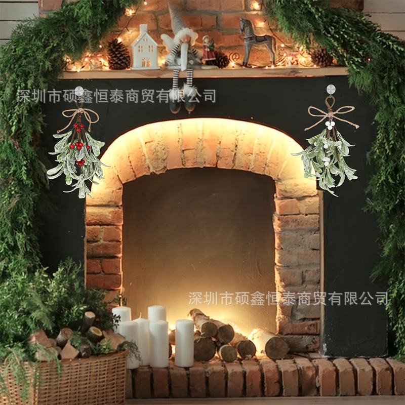 模擬クリスマスムラーノ壁掛けアマゾンフェスティバルホーム暖炉インテリア装飾クリスマスツリーアクセサリーハンギング|undefined