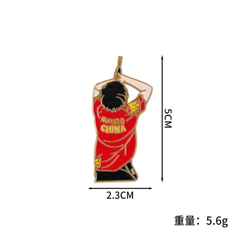 国乒背影小胖胸针莎头樊振东孙颖莎王楚钦周边运动员纪念品收藏品|undefined