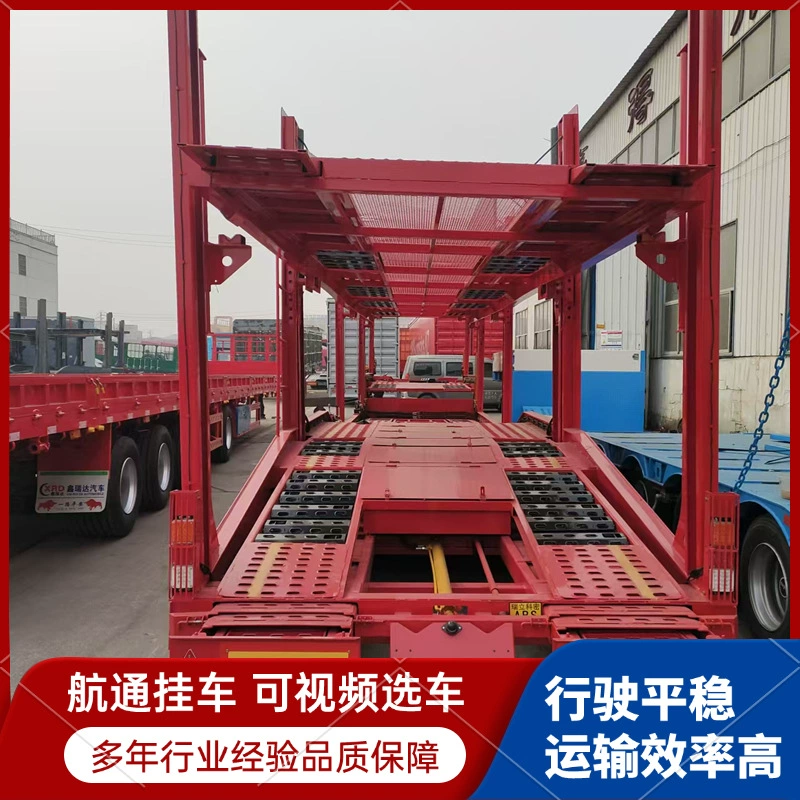 Новый легкий 6-позиционный 8-позиционный автомобильный транспортный полуприцеп двухосный автомобильный транспортный прицеп 6-позиционный 8-позиционный автомобильный транспортный модуль