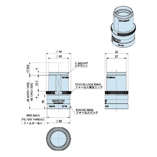 Япония MORITEX Celite ML-MC3528-18C-G FA объектив для машинного зрения