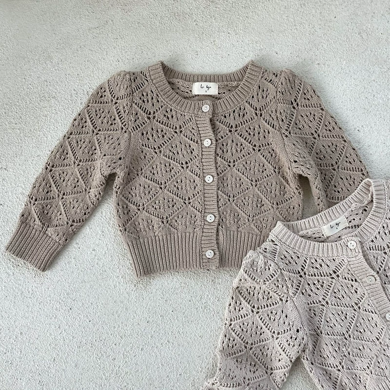 Summer knitted children's sweater for men and women, long-sleeve girl's, Korean style