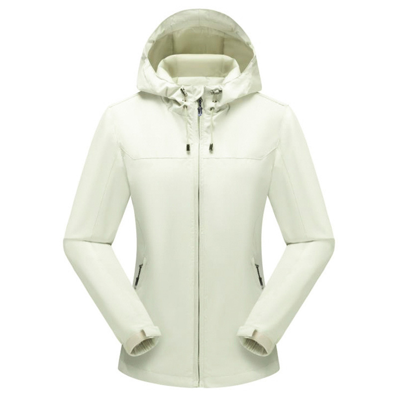 Chaqueta al aire libre de las mujeres otoño capa única delgada a prueba de viento impermeable pareja chaqueta de los hombres imprimible LOGO