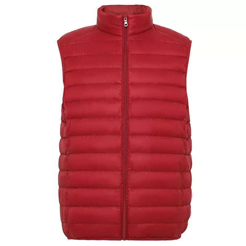 Elite velvet vest with down, light and thin design down jacket for leisure, duck down, trend of season