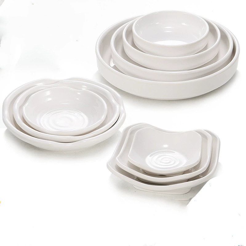 Боковая тарелка (Bantamine) имитационная porcelain круглая 8.9 см — маленькая тарелка для соусов и приправ