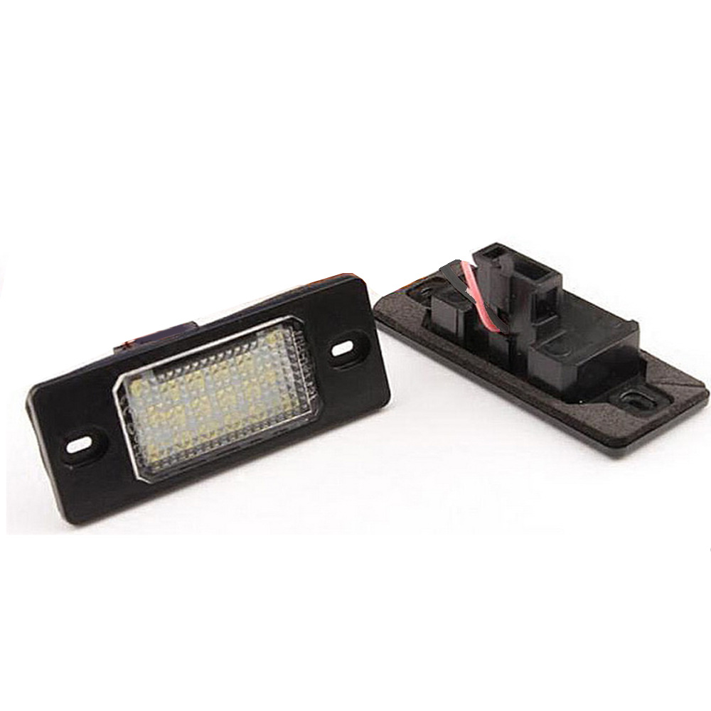 2pcs 18LED License Plate Lights for Volkswagen Golf 5D Tiguan Passat Cayenne 02-10 Year License Plate Lamp