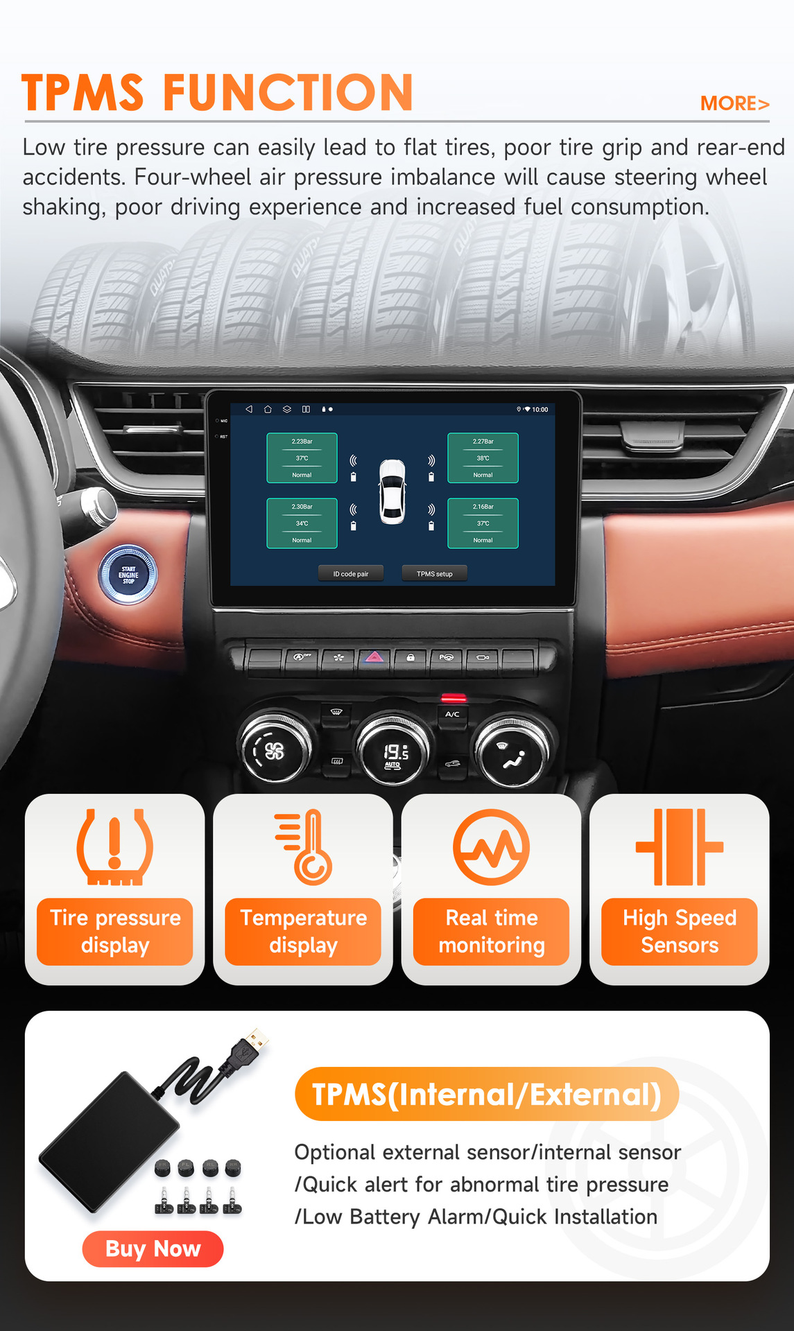 Suitable for Renault Clio 5th generation (2019-2021) Android GPS car navigation with wireless CarPlay