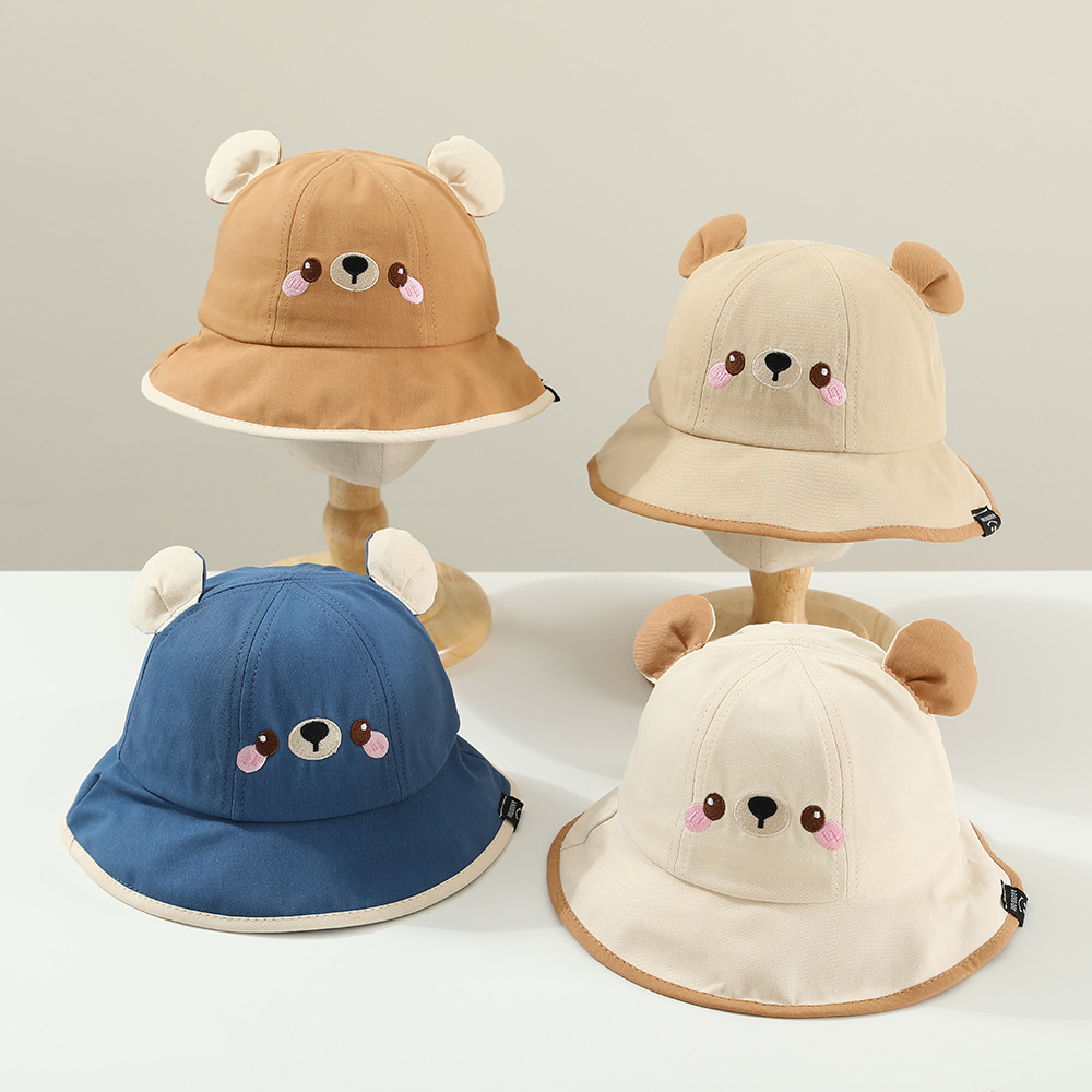 Sombrero infantil de verano de dibujos animados primavera y otoño delgado sombrero de pescador de bebés sombrero de bañera sombrero sombrero de protección solar