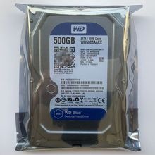 原装 WD5000AAKX 500G台式机机械硬盘7200转SATA3单碟蓝盘