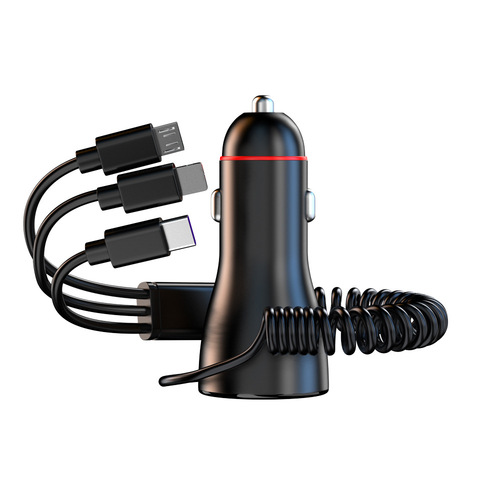 New car charger pd30w fast charge one to three 66w super fast charge multifunctional cigarette lighter 200w car charger