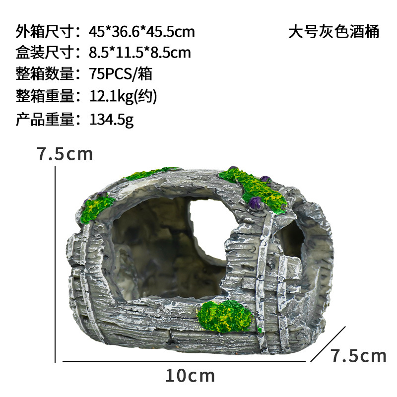 Gran barril de vino gris