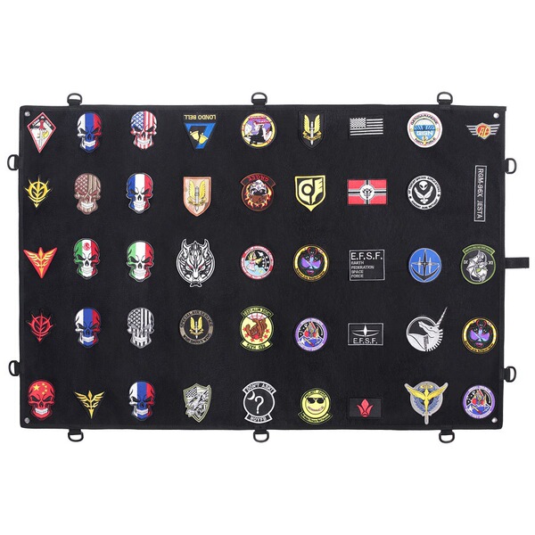 foldable small badge with velcro
