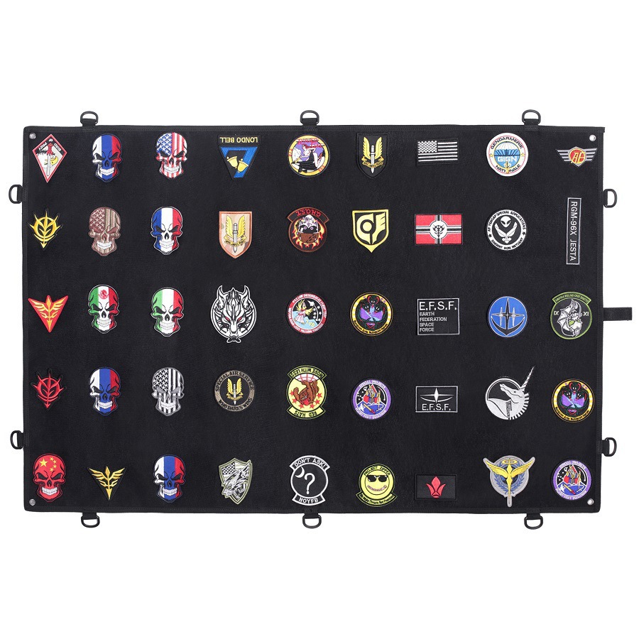 foldable small badge with velcro