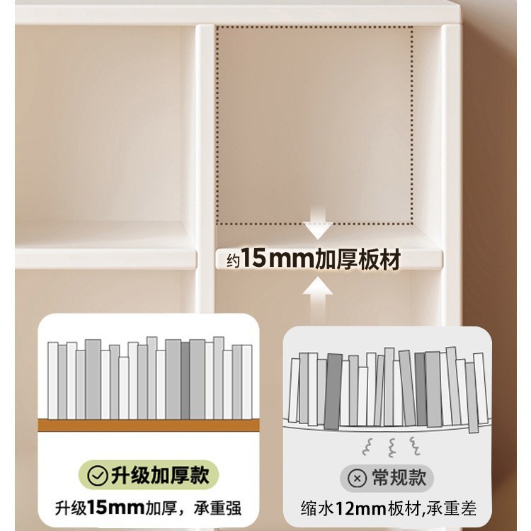 实木格子柜收纳落地储物矮子靠墙置物架展示儿童幼儿园书柜|undefined