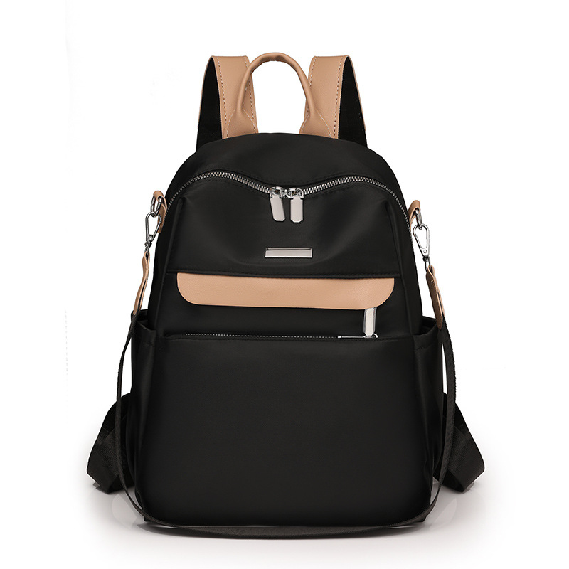 Bolsos mujer 2023 nueva mochila casual para mujer de nailon tendencia de moda mochila de viaje de color de contraste multifuncional