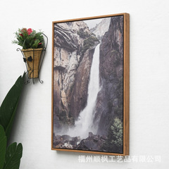 レトロな家の風景吊り絵画リビングルーム風景装飾絵画寝室壁画ダイニングテーブル壁掛け絵画
