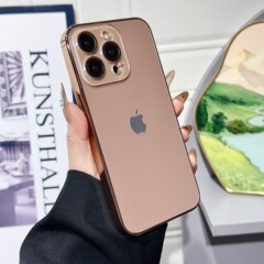 原机色电镀全包镜头膜适用iPhone17手机壳肤感磨砂防摔苹果16硬套