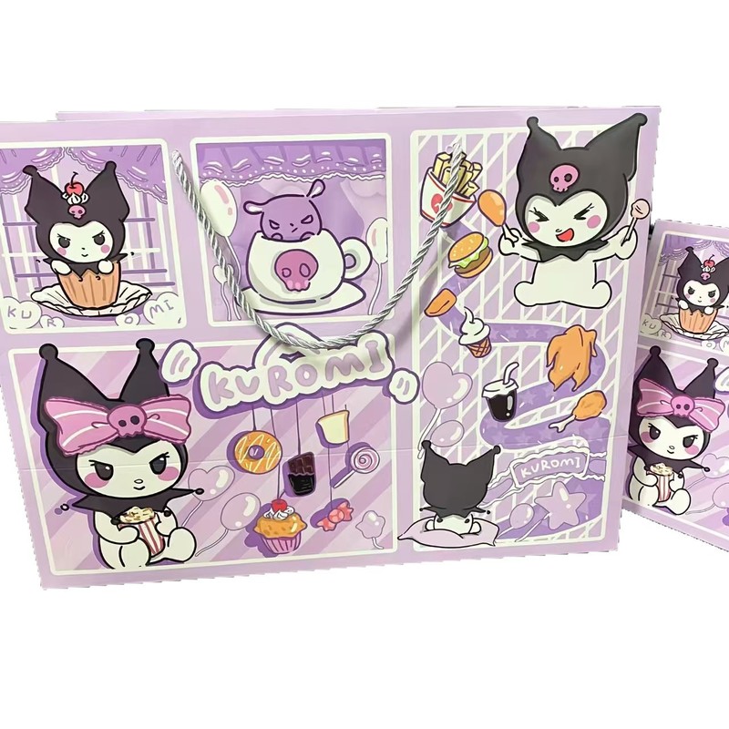 手描きサンリオ誕生日ギフトイン子供用厚みのあるメロディーホワイト段ボール袋耐久性のある収納ギフトバッグ|undefined