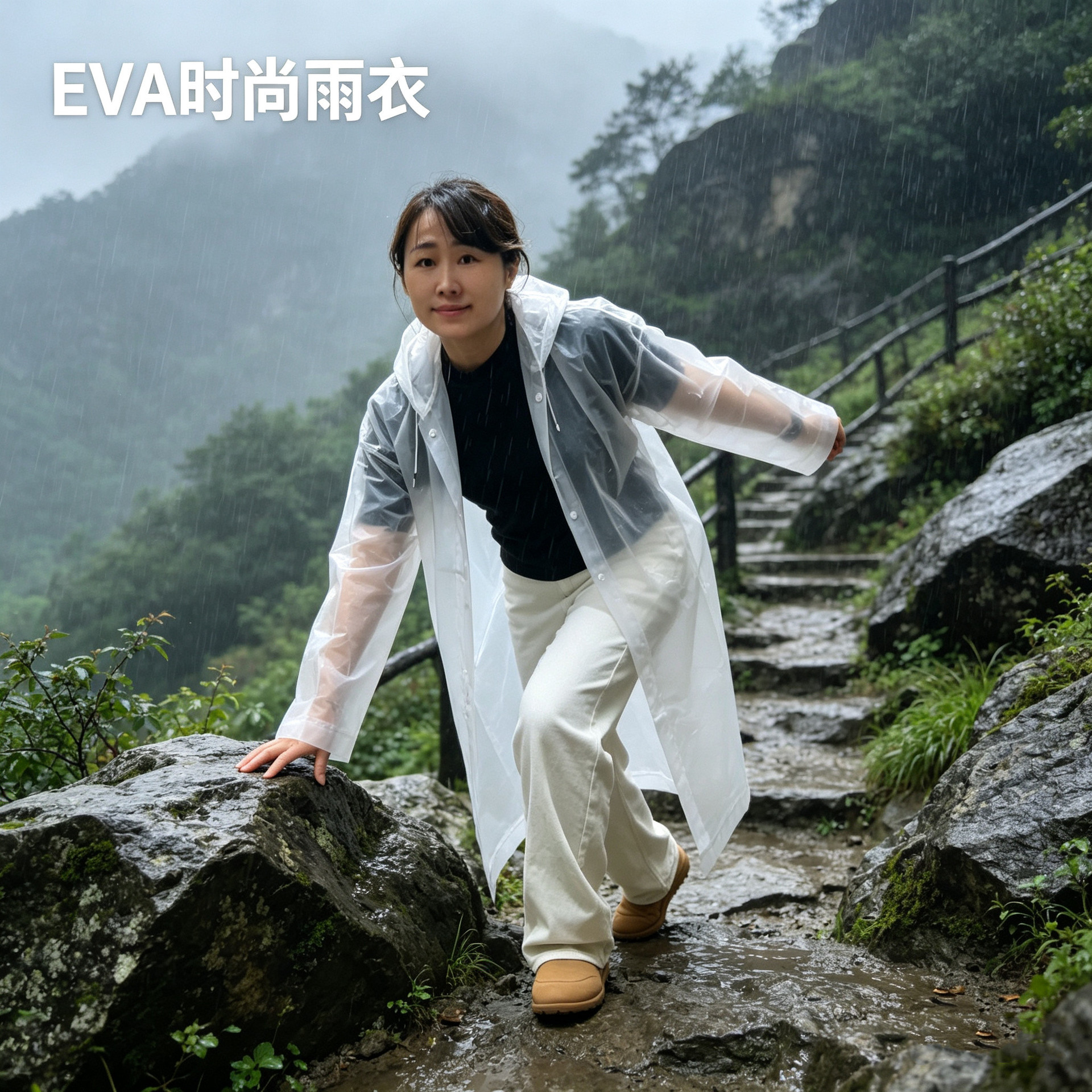 一次性雨衣长全身防暴雨成人加厚外穿钓鱼登山旅行便携人雨披