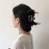 Paris street French romantic acetate leopard ponytail grabbing the back of the head temperament retro casual Hong Kong wind folding