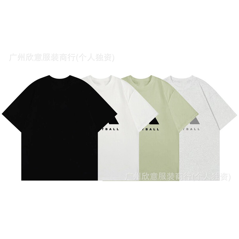 Fun Colorful Letter 3D Silicone Short-Sleeve T-Shirt for Men and Women, Oversized Loose Fit, Couple Casual Versatile