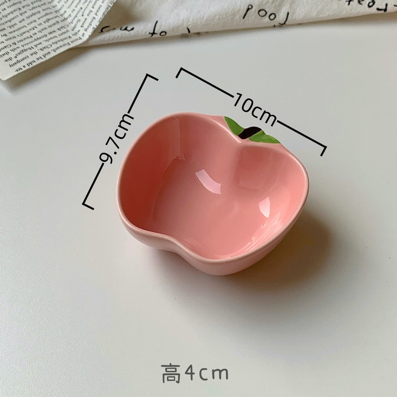 かわいい漫画のセラミック小皿ディップソーサー家庭用スナック皿吐き骨ソーサーソース調味料醤油ソーサー|undefined
