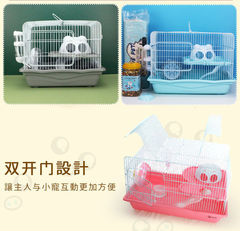 Dayang cat head hamster cage plus large running wheel hamster cage bear cub cage rat nest hamster house large cage double layer cage