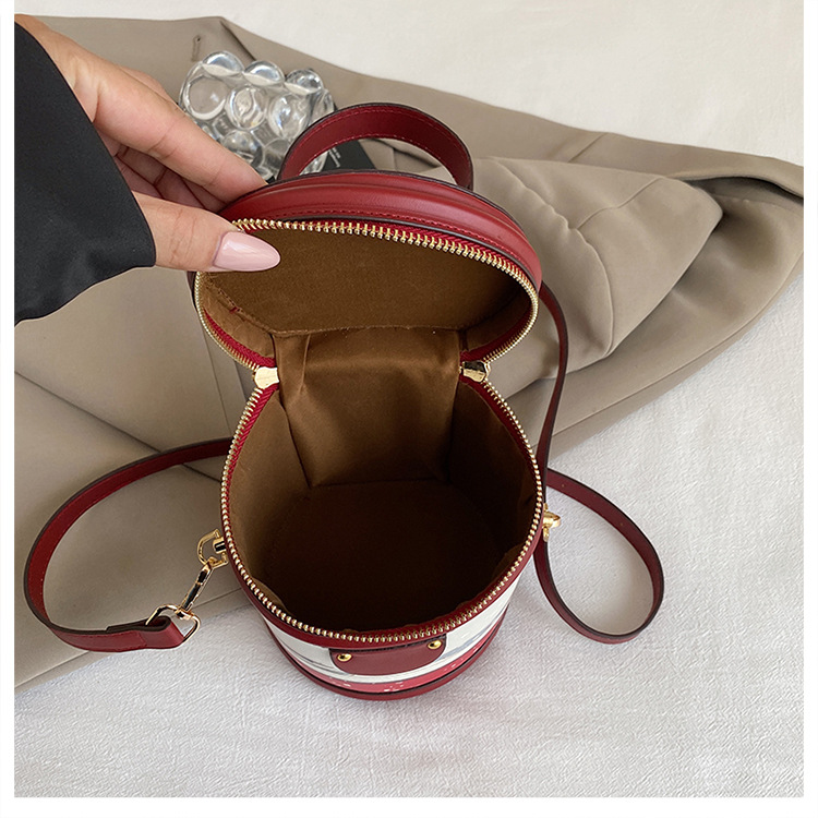 Bolsa tiracolo de balde com graffiti para mulher estilo coreano_voghion.com