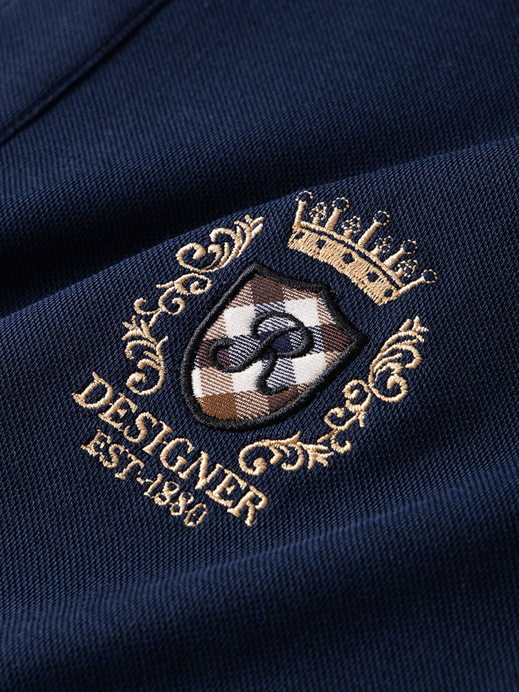 Emperor Paul long-sleeved polo shirt men's dad autumn clothes men's middle-aged business casual lapel bottoming shirt inner wear