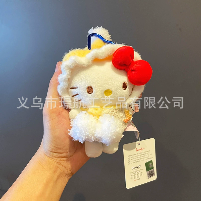 Hello Kitty, Hello Kitty, подлинная милая мультяшная подвеска, плюшевая кукла, брелок, подарок на день рождения