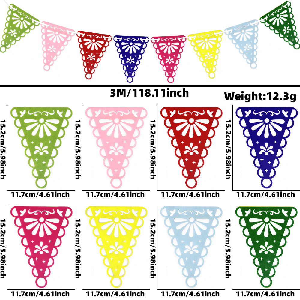 Lace hueco bandera de color