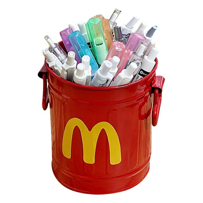 Maimen Железный Держатель для ручек американское Ретро милое украшение номинальная стоимость студенческие настольные канцелярские принадлежности Кисть для макияжа большой емкости для хранения