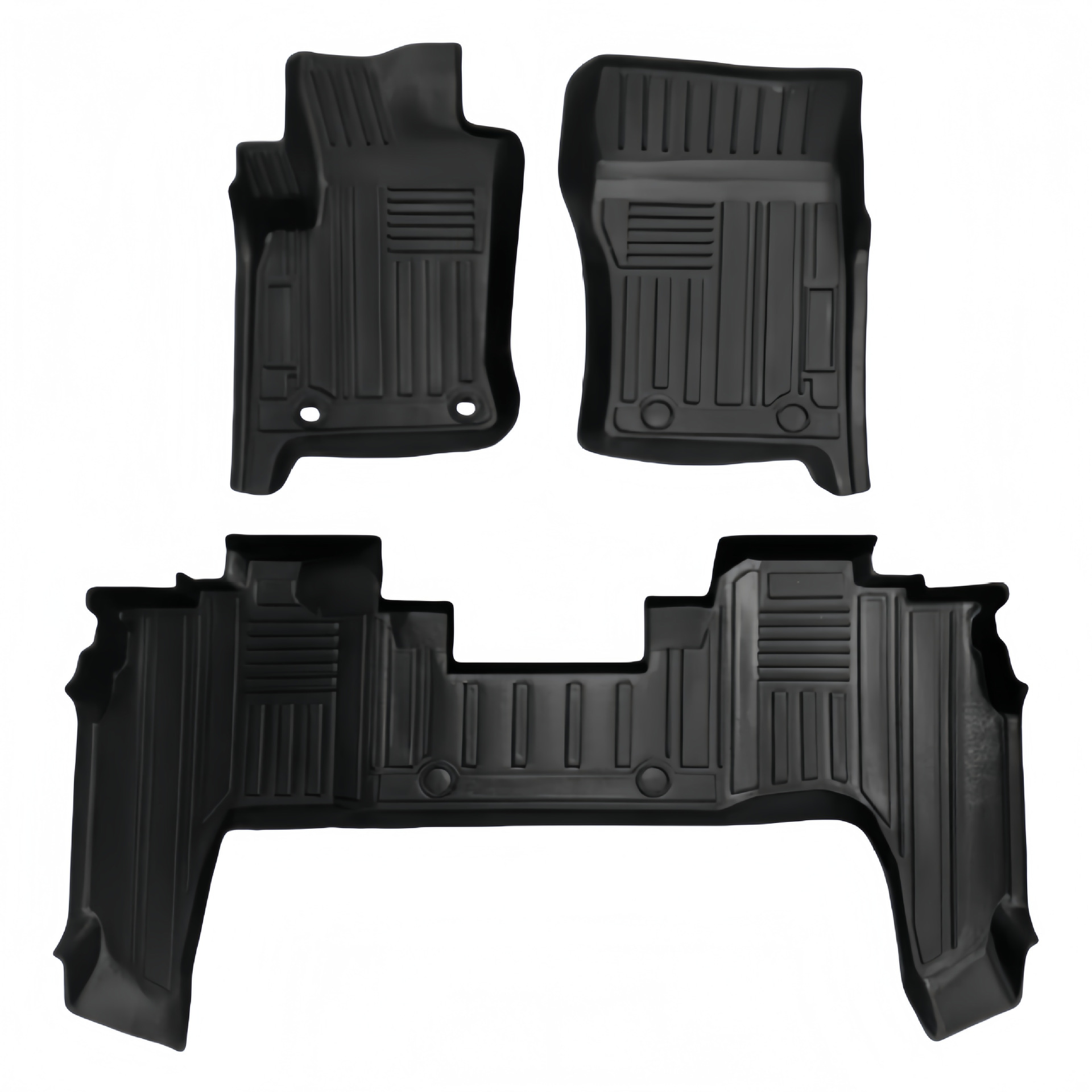 Toyota Floor Mats for 2023+ Toyota Land Cruiser LC79 Left/Right Hand Drive TPE (Modelə uyğun ayaqaltı) - 2023-toyota-land-cruiser-lc79-floor-mats-left-hand-drive