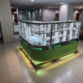 转角糕点展示柜桃酥柜台面包柜蛋糕展柜冷藏柜干货果脯货架新款