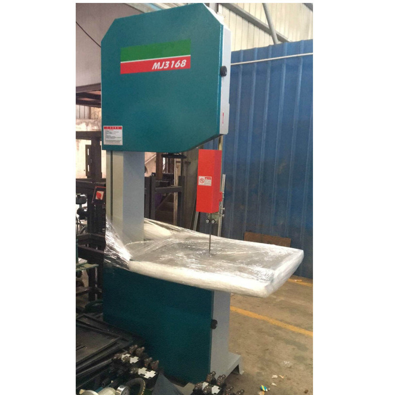 MJ3168带锯机大功率电机喉深65公分木工机械推台带锯切纸切塑料