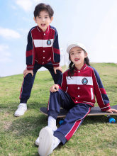 小学生校服套装春秋装三件套幼儿园园服秋季英伦风棒球服儿童班服