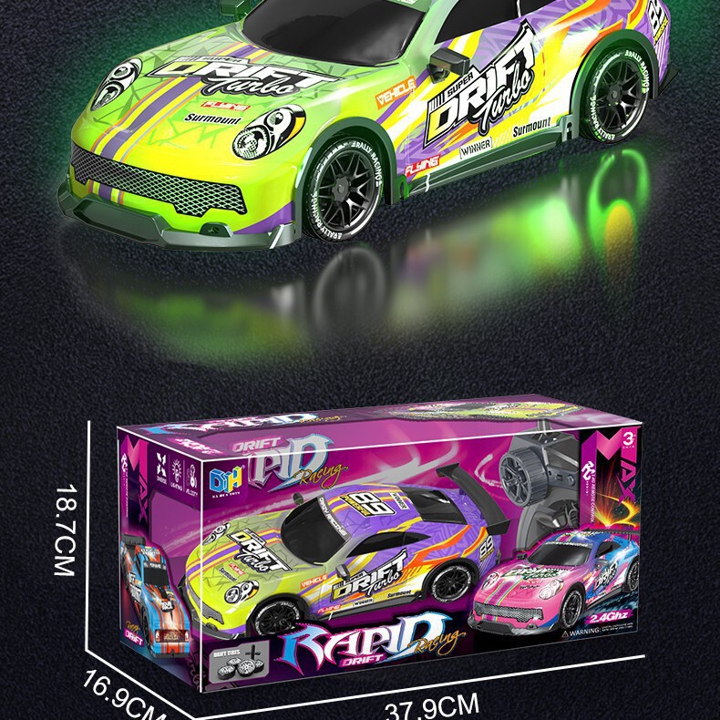 New Model Car Cross-Border Children's High-Speed Four-Wheel Drive Drift Remote Control Cool Light Competitive Racing Boy Toy