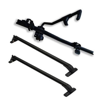 Car bike rack Rack Universal Roof Bicycle - black-crossbar-new-black-micro-model-no-need-to-punch-holes