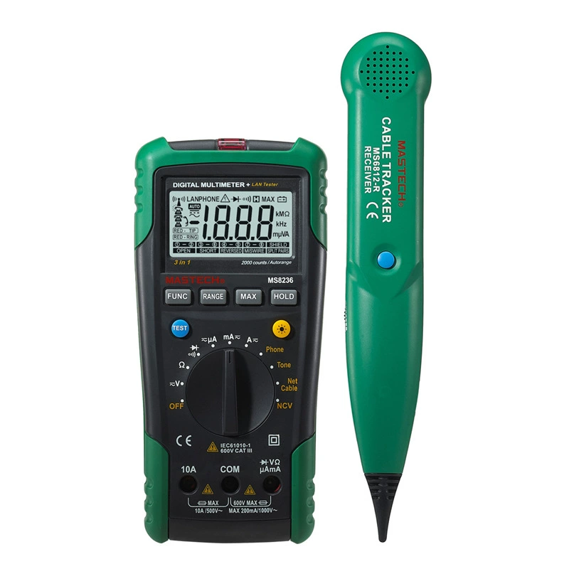 MS8236 многофункциональный цифровой сетевой тестер линии кабеля телефонной линии сетевой кабель тестер линии поиска