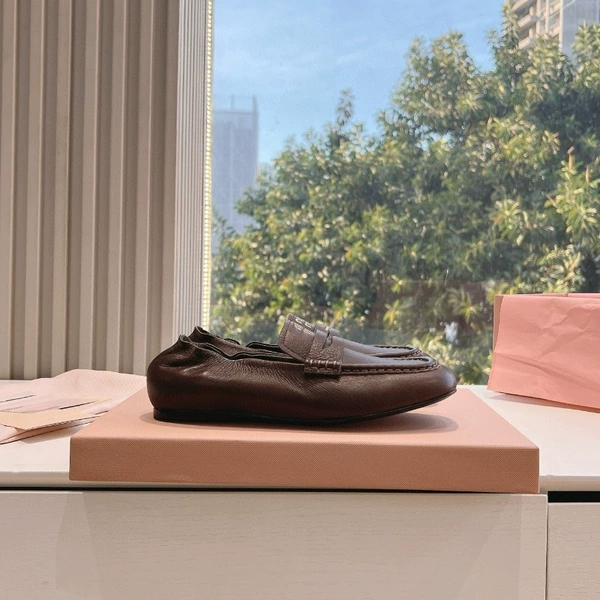 Dark brown flat bottom