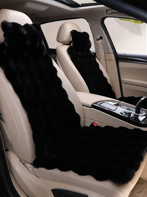 Five-Seater for Men and Women, Autumn – Wool pad - main-driver-single-seat-1-cushion-1-backrest-1-headrest-bubble-velvet-high-density-black