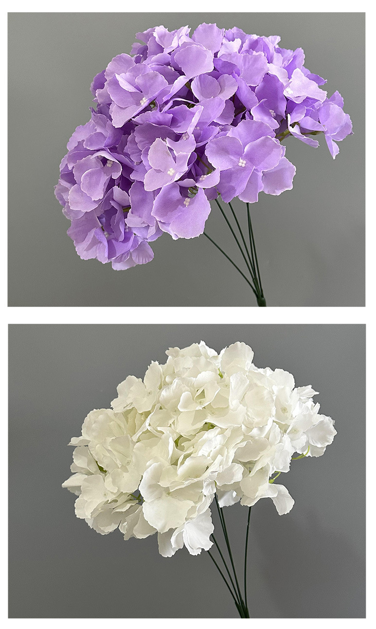 仿真花5头马洛卡绣球