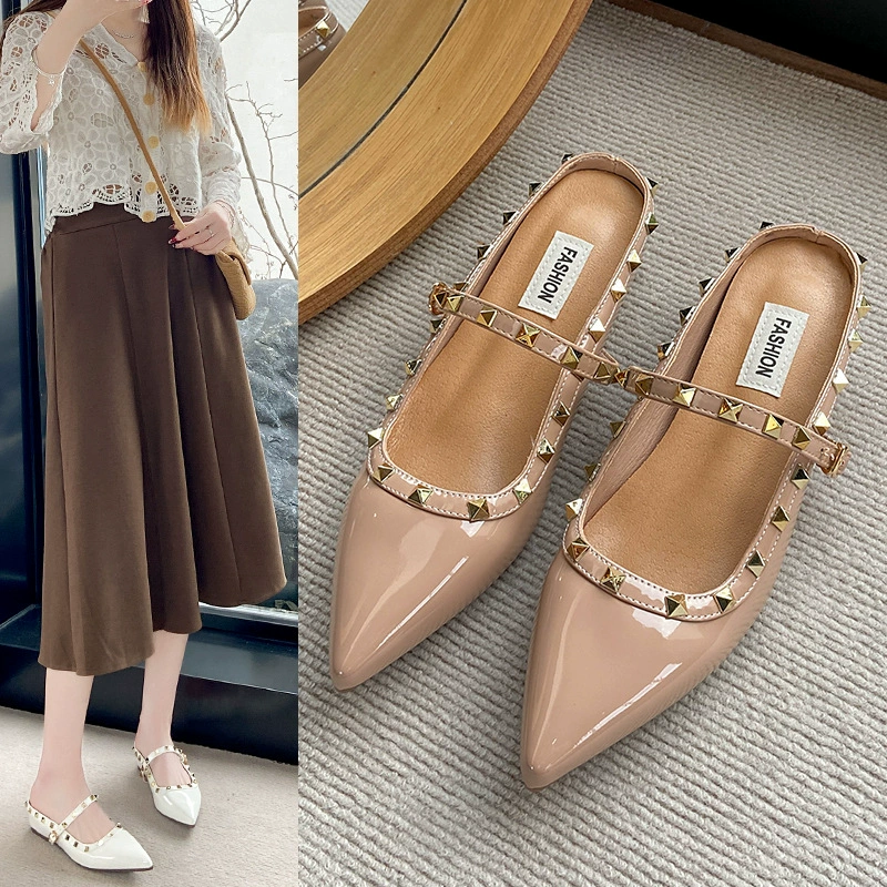 Холодные тапочки носить заостренные полутолщения летом