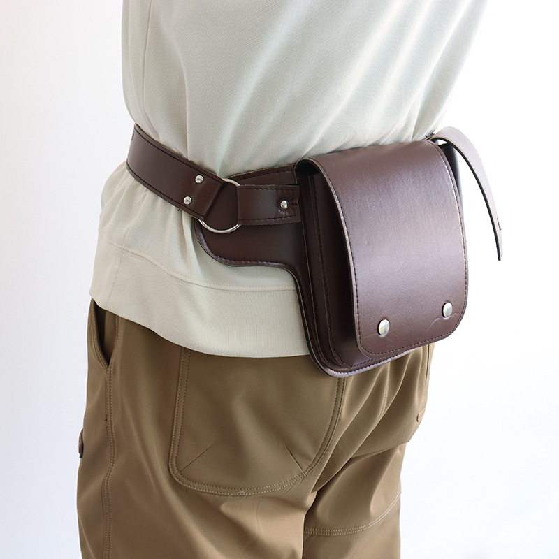 Fabricante transfronterizo de Amazon delantal de cuero personalizado herramienta de hardware riñonera bolsa de almacenamiento de llave de tornillo portátil para exteriores