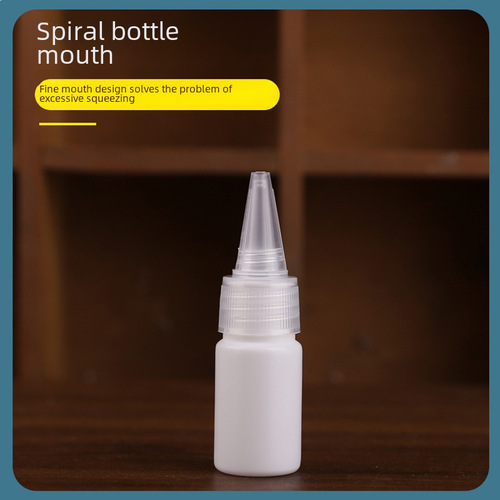 10-200ML Plastic Spout Bottles HDPE White Light-Blocking Bottles