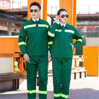环卫服工作服保洁男套装绿化园林公路养护反光条春秋劳保服定制