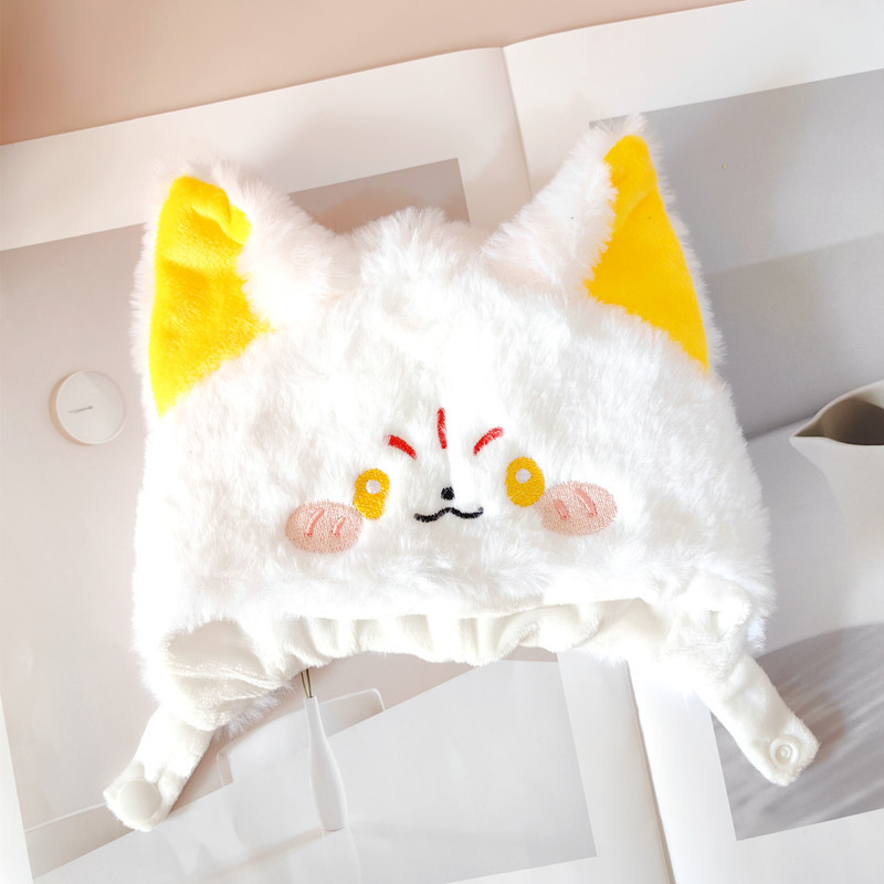 20cm lindo animal de dibujos animados sombrero de la muñeca de algodón sombrero de cerdo Rosa sombrero pequeño Castor muñeca Ropa Accesorios