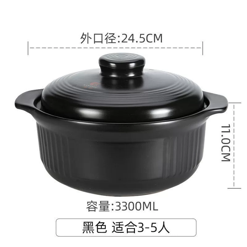 Wholesale Kangshu Sand Pot with high temperature -resistant stew cooker Japanese -style home soup pot Minghuo directly burned ceramic pot large -capacity soup pot