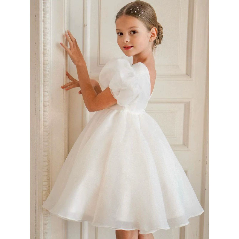 Платье для девочек платье принцессы 2025 новый продвинутый смысл пышное платье большая юбка большая юбка девушка платье трансграничное специальное предложение