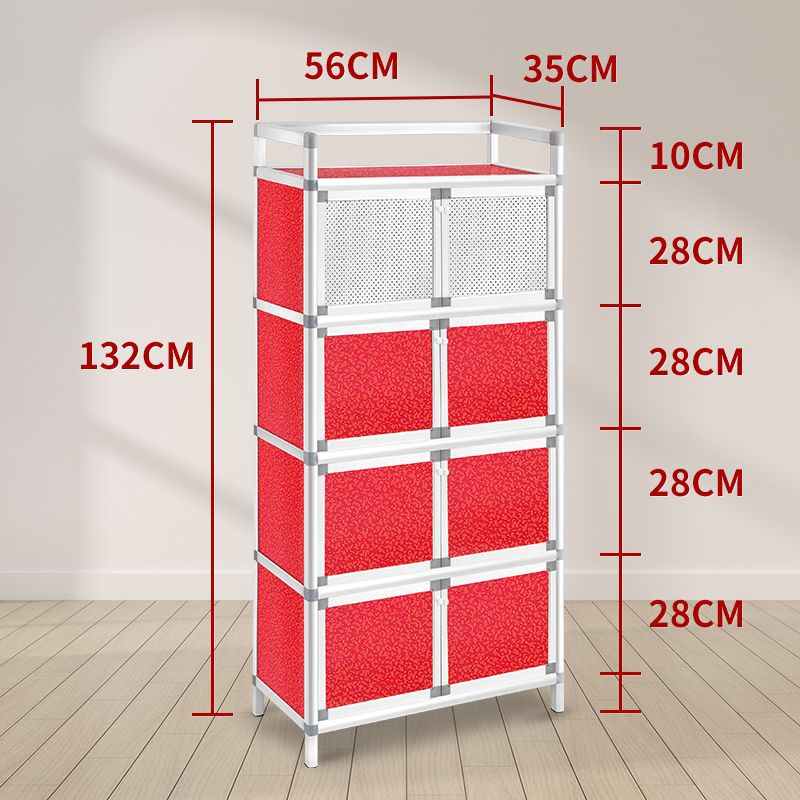 armario de comedor de aleación de aluminio simple armario de cubierta pequeño armario de alquiler armario de almacenamiento armario de cocina doméstico armario de almacenamiento multicapa